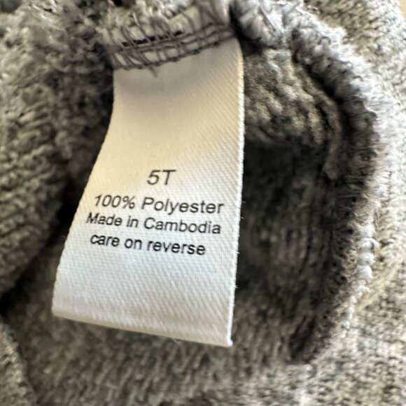 Jumping Beans Kids Grey Half-Zip Pullover Sweater 5T - Picture 4 of 11